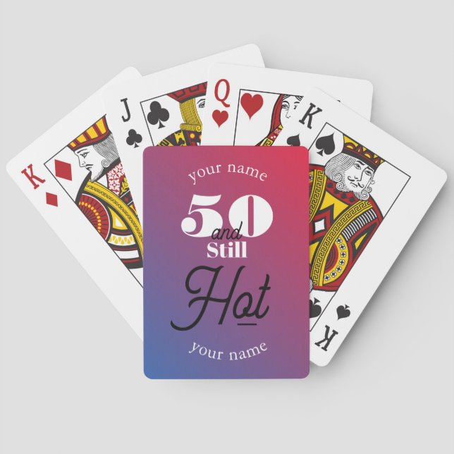 5O and still hot Playing Cards (Back)