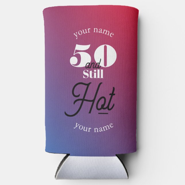 5O and still hot Seltzer Can Cooler (Front)