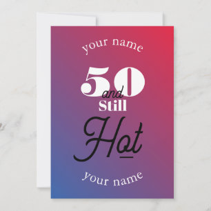 5O and still hot Thank You Card