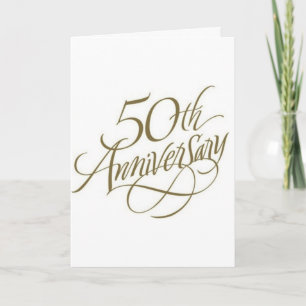 5Oth WEDDING ANNIVERSARY WISHES Card