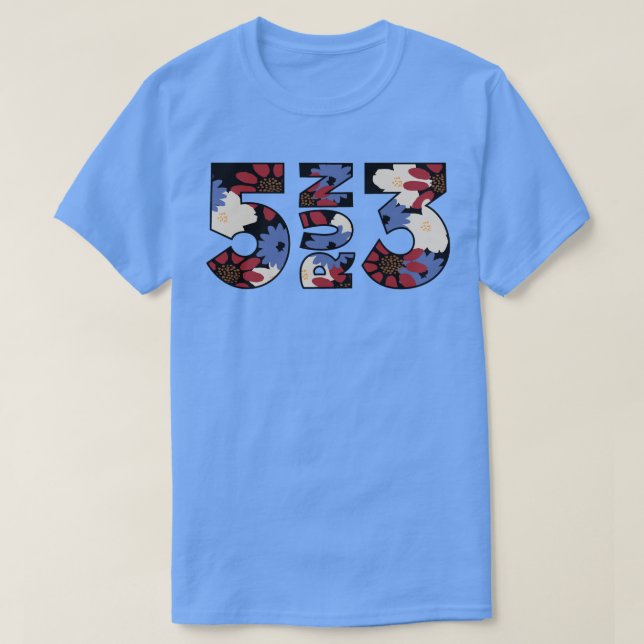 5Run3 Floral T-Shirt (Design Front)