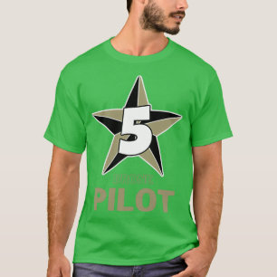 5star Drone Pilot Funny Gift For FPV Drone Pilots T-Shirt