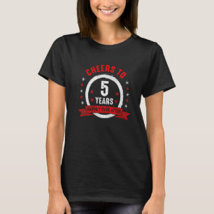 5th 5 year Wedding Anniversary Husband Wife T-Shirt