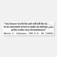 5th Amendment Watts v Indiana 338 US 49 1949