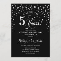 5th Anniversary Celebration - Silver Black