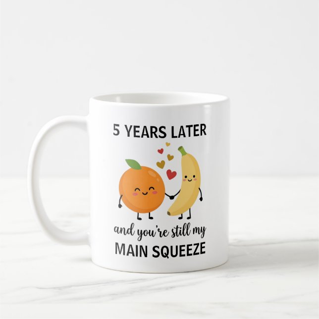 5th Anniversary Coffee Cup Fruit Anniversary (Left)