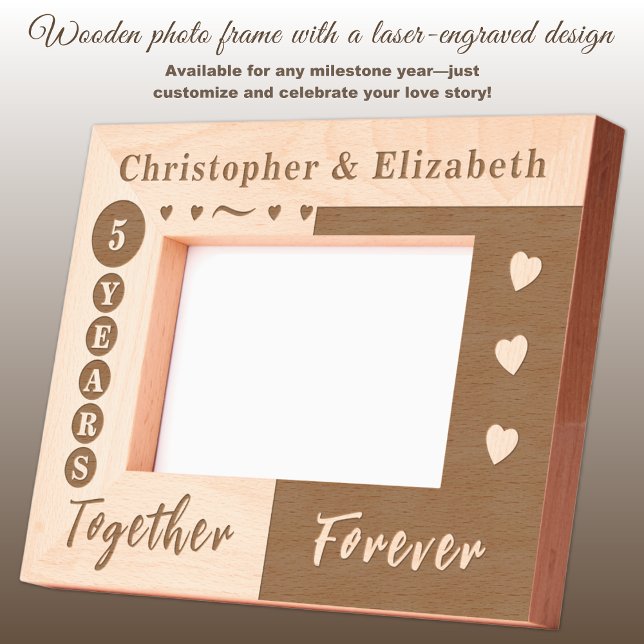 5th anniversary names forever  etched frames (Creator Uploaded)