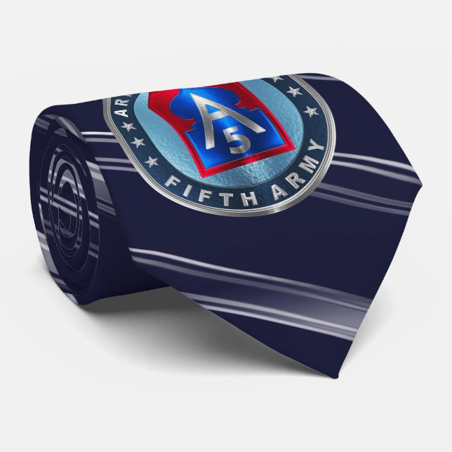 5th Army “ARMY NORTH” Tie (Rolled)