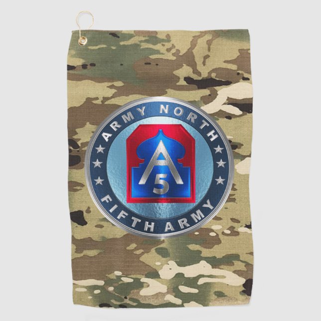 5th ARMY  Golf Towel (Front)