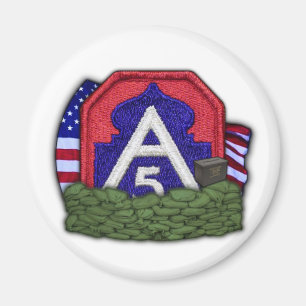 5th army patch iraq vet veteran Magnet vfw vc nam