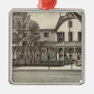 5th Avenue House, Ocean Beach, NJ Metal Tree Decoration