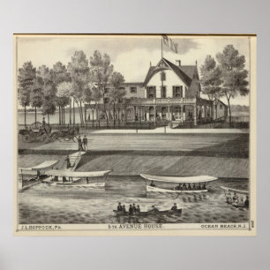 5th Avenue House, Ocean Beach, NJ Poster