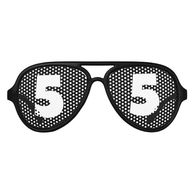 5TH BIRTHDAY age 5 PARTY kids SUNGLASSES  (Front)