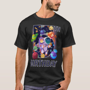5th Birthday astronaut 5 Year Old Boy Kids T-Shirt