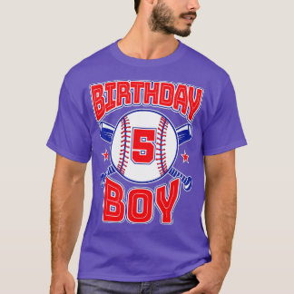 5th Birthday Baseball Big Number Five 5 Year Old B T-Shirt