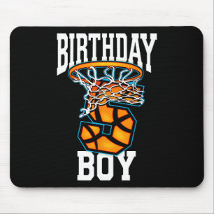 5th Birthday Basketball 5 Years Old Kids Gift Mouse Mat