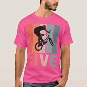 5Th Birthday Bmx Bicycle Bike Boys 5 Years Old T-Shirt