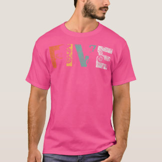 5Th Birthday Bmx Five T-Shirt