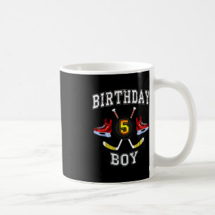 5th Birthday Boy - Ice Hockey 5 years old kid Coffee Mug