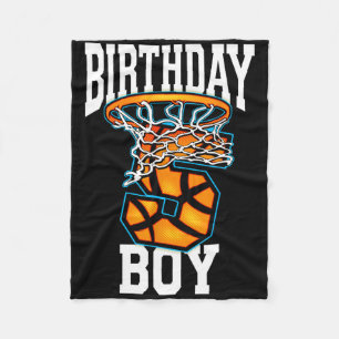 5th Birthday Bysketbyll 5 Years Old Kids Gift Fleece Blanket