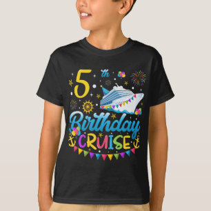 5th Birthday Cruise B-Day Party Boy T-Shirt