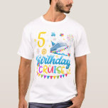 5th Birthday Cruise B-Day Party Men T-Shirt<br><div class="desc">5th Birthday Cruise B-Day Party Funny design Gift Tee Men T-shirt Classic Collection.</div>