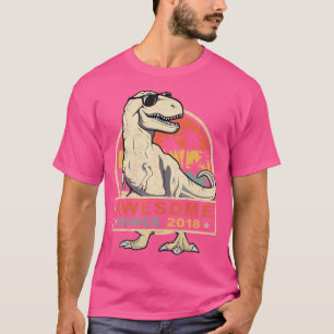 5Th Birthday Dinosaur 5 Year Old Boy Awesome Since T-Shirt