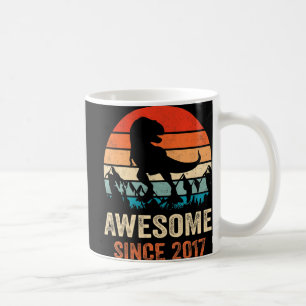 5th Birthday Dinosaur 5 Year Old Boy Kids Awesome Coffee Mug