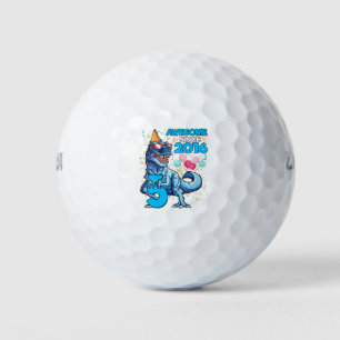 5th Birthday Dinosaur 5 Year Old Boy Kids Awesome Golf Balls