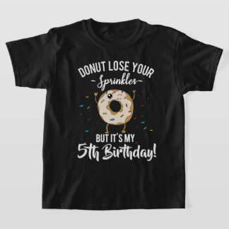 5th Birthday Doughnut for Five Year Old Boys Funny T-Shirt
