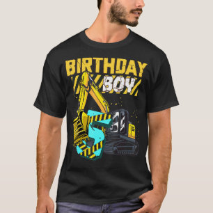 5th Birthday Excavator Construction Vehicle Birthd T-Shirt