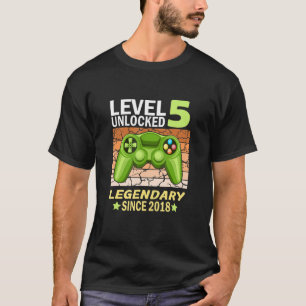 5th birthday gamer born in 2018 T-Shirt