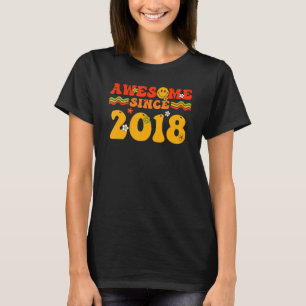 5th Birthday Gifts Awesome Since 2018 5 Year Old G T-Shirt
