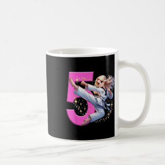 5th Birthday Girl Martial Arts Party Taekwondo Kar Coffee Mug