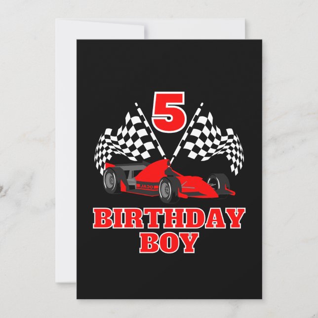 5th Birthday Invitation (Front)