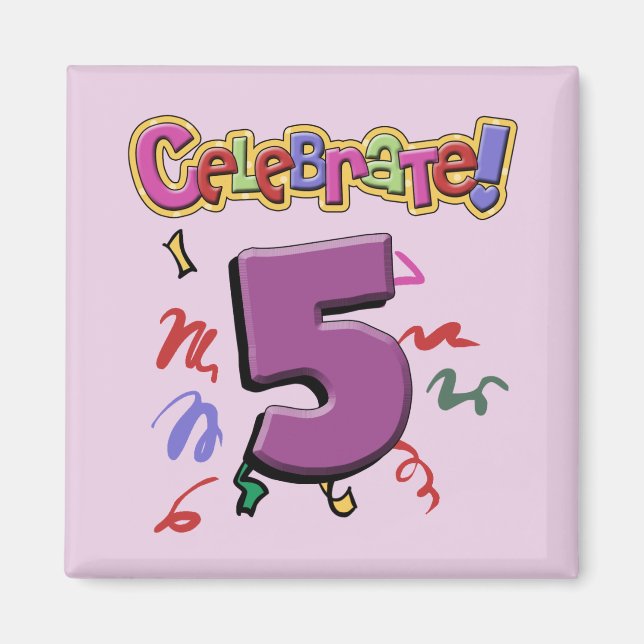 5th Birthday Magnet (Front)