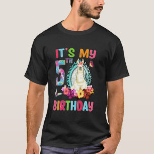 5th birthday shirt for Girls Its My Birthday Cute