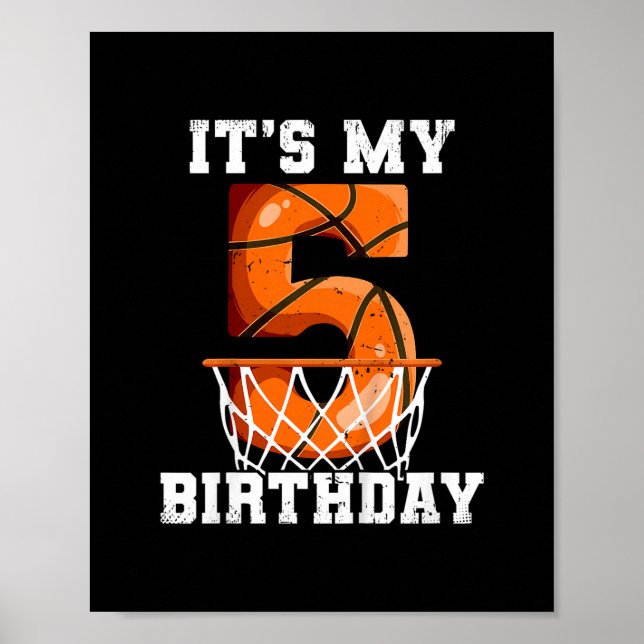 5th Birthday Sketll  Poster (Front)