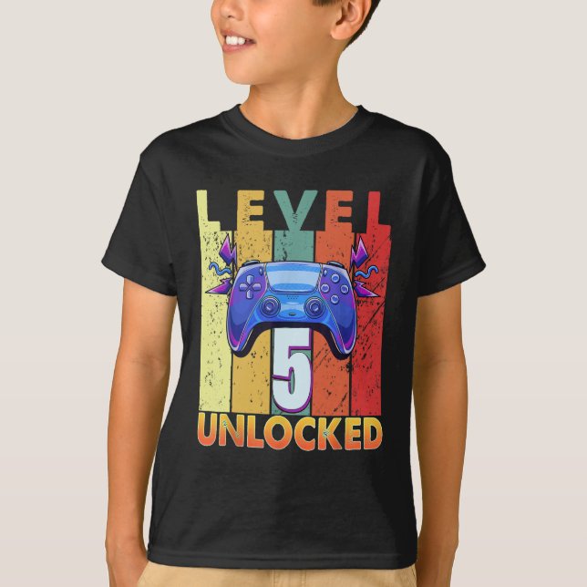 5th Birthday Trending Vintage T-Shirt (Front)