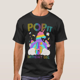5th Birthday Unicorn Fidget Pop It Birthday Girl 5 T-Shirt