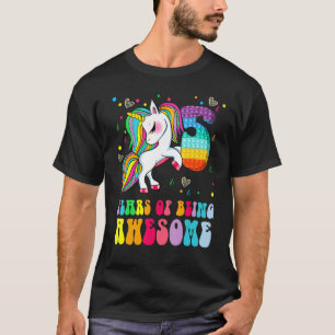5th Birthday Unicorn Fidget Pop It Birthday Girl 5 T-Shirt