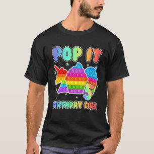 5th Birthday Unicorn Fidget Pop It Birthday Girl K T-Shirt