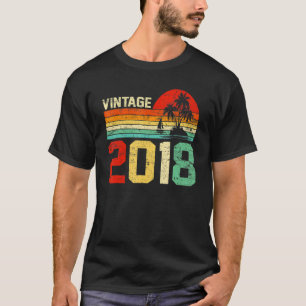 5th Birthday Vintage 2018 Retro Boy Girl 5 Years T-Shirt