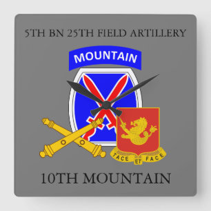 5TH BN 25TH FIELD ARTILLERY 10TH MOUNTAIN CLOCK