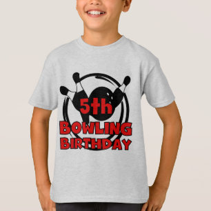 5th Bowling Birthday Tshirts and Gifts