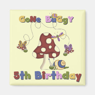 5th Bug Birthday Tshirts and Gifts Magnet