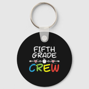 5th Fifth Grade Crew First Day Of School Boys Girl Key Ring