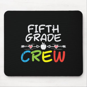 5th Fifth Grade Crew First Day Of School Boys Girl Mouse Mat