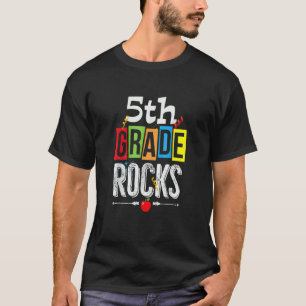 5th Fifth Grade Rocks Back To School T-Shirt
