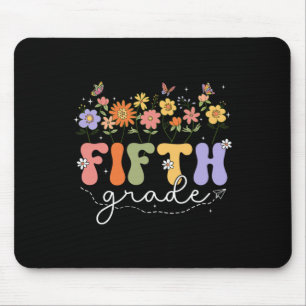 5th Fifth Grade Teacher Wildflower Back To School Mouse Mat